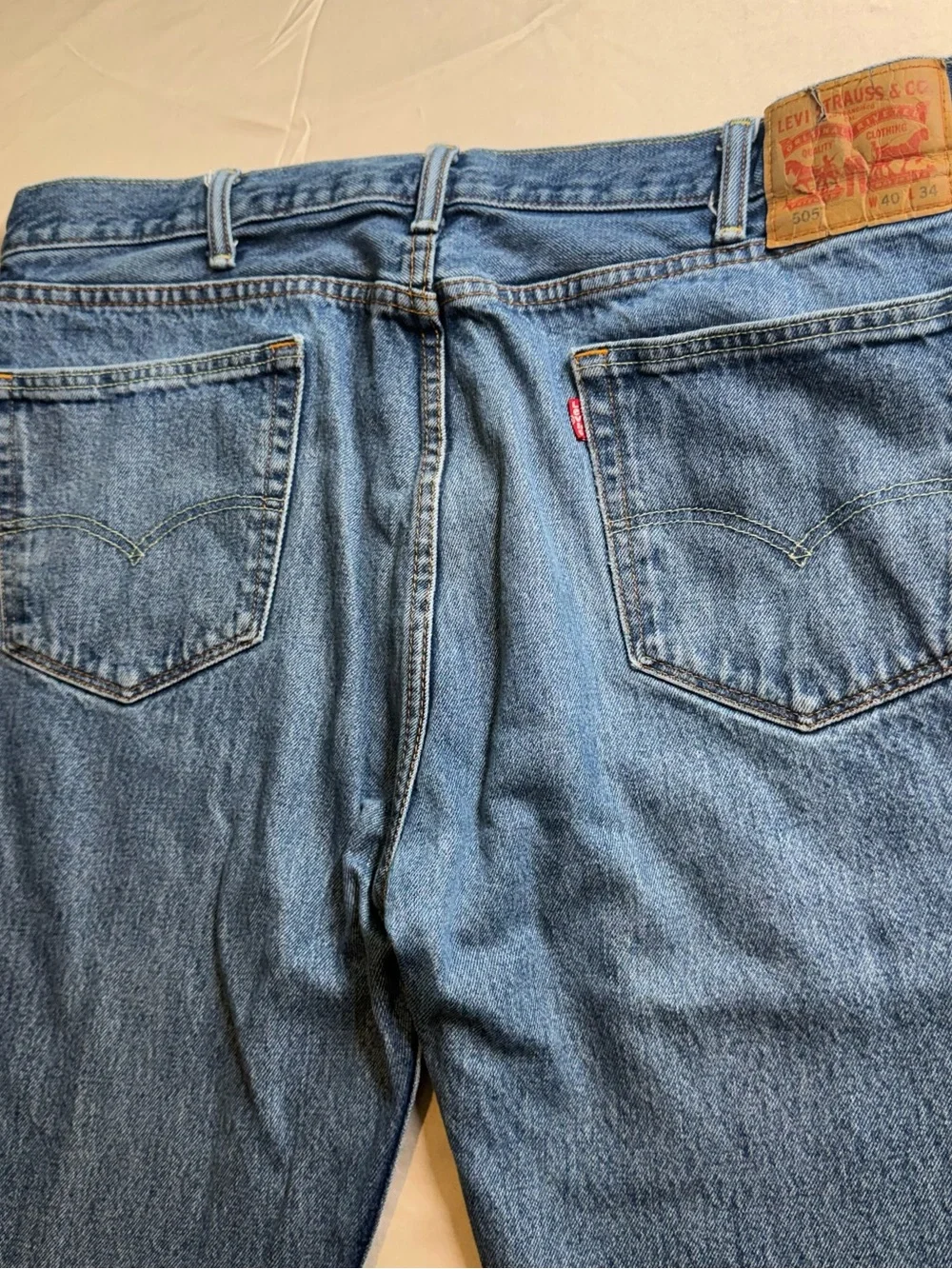 Levi’s 505 Regular Fit Jeans Men’s 40x34 Medium Wash 100% Cotton
